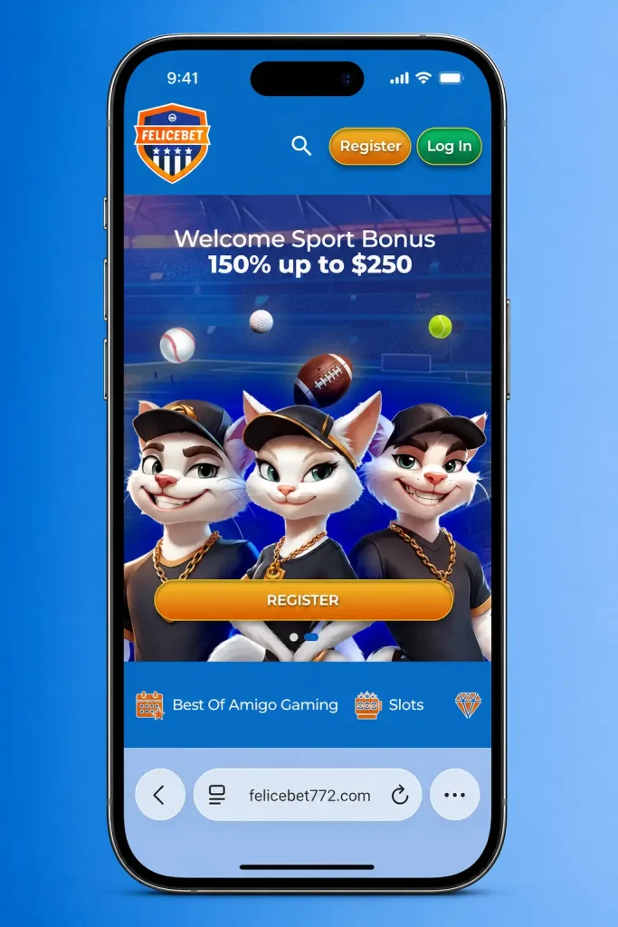 Step-by-step guide showing how to install the FeliceBet PWA on iPhone and iPad via Safari's Add to Home Screen option